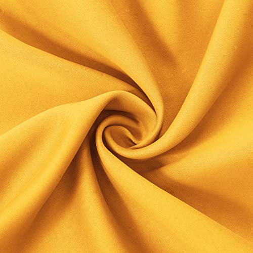 Yellow Thermal Blackout Curtains (Yellow / 52"W x 95"L (Pack of 2))