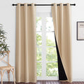 Biscotti Beige Curtains for Living Room 37" w x 84" L 2 Panels (Biscotti Beige / 37"W x 84"L (Pack of 2))