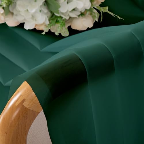 Hunter Green Sheer Curtains 72 Inches Long 2 Panels (Hunter Green / 42"W x 72"L (Pack of 2))