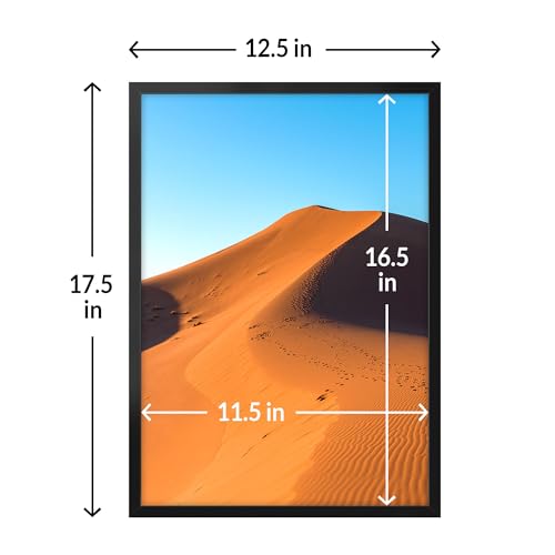 12x17 Picture Frame for Wall Display (Black / 12x17)