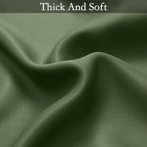 Sage Green to Grey White Ombre Room Darkening Curtains 84 Inch (52"W x 84"L (Pack of 2) / Sage Green to Grayish White)