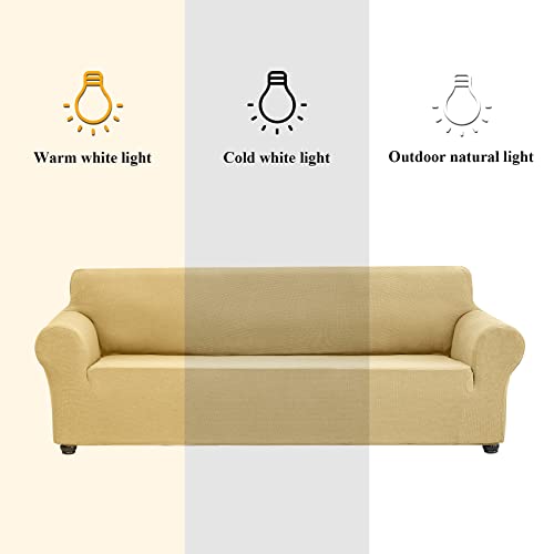 Stretch Chair Couch Cover (Champagne / Small（35" - 55"）)