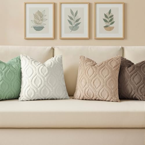 Faux Fur Soft Light Khaki Throw Pillow Covers 22x22 Set of 2 (22" x 22" (Pack of 2) / Light Khaki)