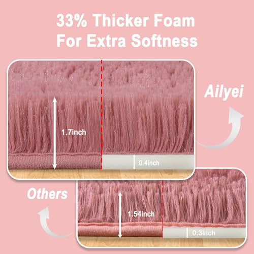 Soft Runner Rugs for Bedroom Hallway 2x5 Blush Pink (2' x 5' (1 pc) / Blush Pink)
