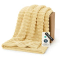 Soft Throw Blanket for Couch Decor Gifts Custard Yellow 50"x60" (Custard Yellow / Throw)
