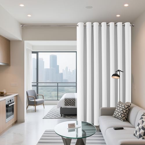 Blackout Patio Sliding Door Curtains (Pure White / 80"W x 96"L (Pack of 1))