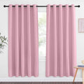Rouge Pink Blackout Curtains for Bedroom 72 Inches Long (Rouge Pink / 66"W x 72"L (Pack of 1))