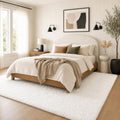 8x10 White Area Rugs for Living Room (4- White / 8' x 10' (Rectangular))