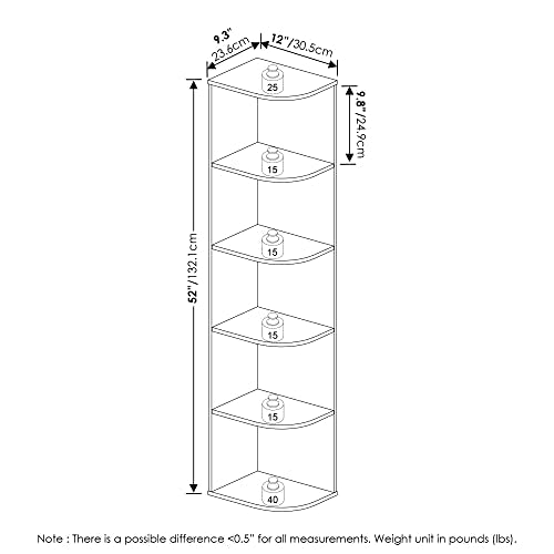 PASIR Book Shelf (Blackwood / 5-Tier Corner)