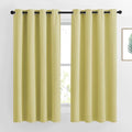 Room Darkening Curtains for Living Room (Paler Yellow / 52"W x 63"L (Pack of 2))