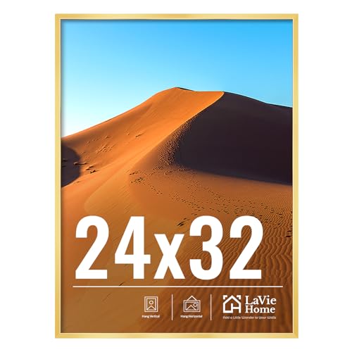 24x32 Picture Frame for Wall Display (Gold / 24x32)