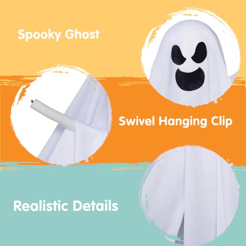 1 PC 27.5" Halloween Hanging Ghost Decorations Outdoor