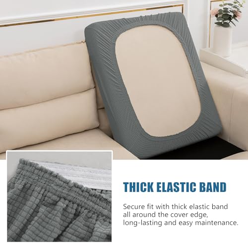 Couch Seat Cushion Covers (Medium / Dove Grey)