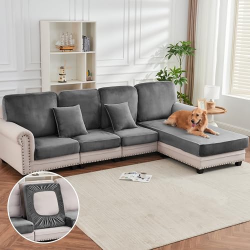 Couch Cover 4 (Grey / 3 Seater + Chaise)