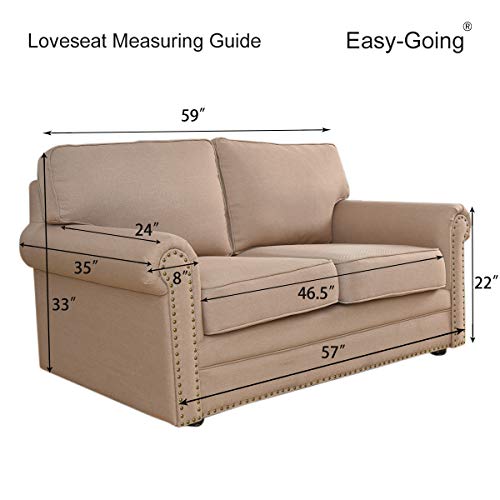 Stretch Loveseat Couch Covers Washable Black (Medium Loveseat / Black)
