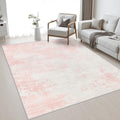 Area Rug Living Room (Pink White / 4' x 6' (Rectangular))