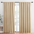 Room Darkening Curtains for Bedroom (Biscotti Beige / 70"W x 84"L (Pack of 2))