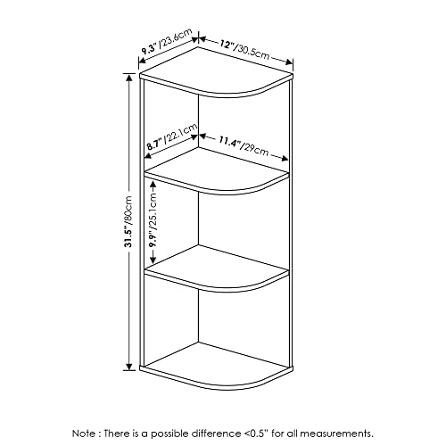 PASIR Book Shelf (French Oak / 3-Tier Corner)