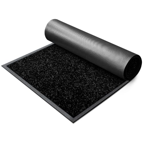 Super Absorbent Front Door Mat (Pure Black / 1'5" x 2'6" (Rectangular))