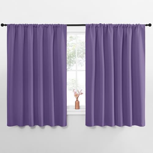 Blackout Curtains for Bedroom (Lilac Purple / 70"W x 70"L (Pack of 2))