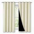 100% Blackout Blinds (Beige / 46"W x 45"L (Pack of 2))