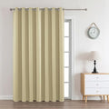 Long Blackout Curtains for Bedroom 108 Inch 1 Panel with Grommet (Beige / 70"W x 108"L (Pack of 1))
