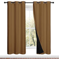 Full Shade Curtain Panels (Gold Brown / 37"W x 70"L (Pack of 2))