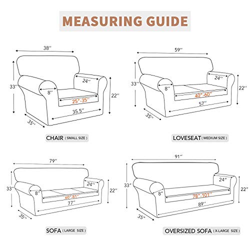 100% Waterproof Couch Cover (Grayish Green / Oversized Sofa)