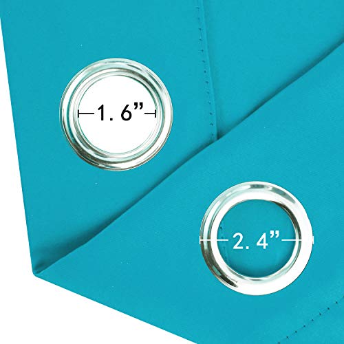 Blackout Curtains 66 x 84 inch (Teal / 66"W x 84"L (Pack of 2))