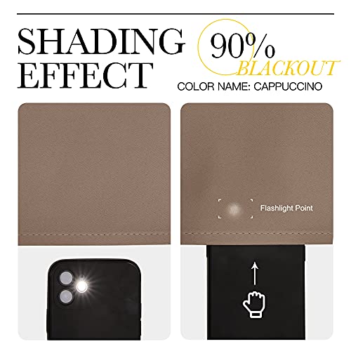 Kitchen Window Blackout Curtains (Cappuccino / 42"W x 54"L (Pack of 2))