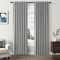 100% Blackout Linen Curtains 80 Inch Length 2 Panels Set for Living Room Bedroom Back Tab Thermal Insulated Black Out Linen Drapes Room Darkening Window Curtains (Dark Grey / 52"W x 80"L (Pack of 2))