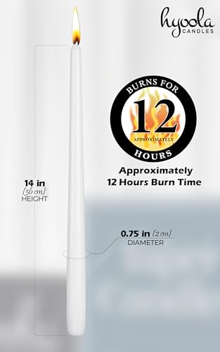 12 Pack Tall Taper Candles (14 inch)
