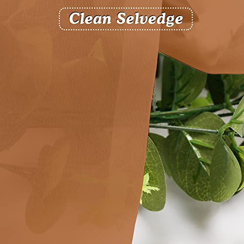 Orange Sheer Curtains 108 Inches Long (Orange / 42"W x 108"L (Pack of 2))