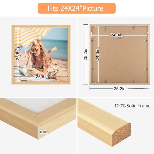 24x24 Wood Frame (Woodgrain / 24x24)