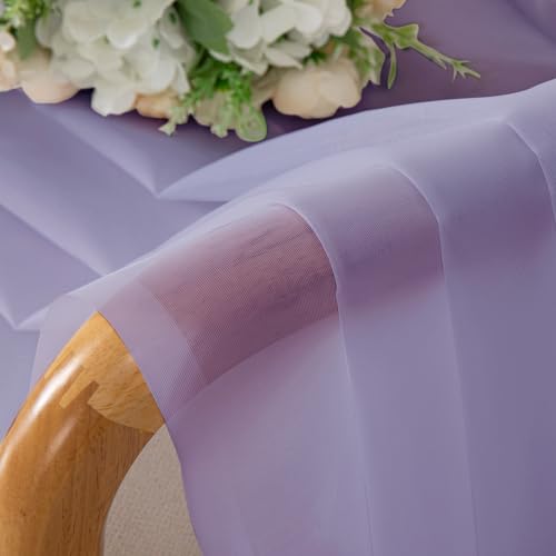 Lavender Sheer Curtains 78 Inches Long 2 Panels Set (Lavender / 42"W x 78"L (Pack of 2))