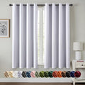 Blackout Curtains for Bedroom 2 Panels 50x63 Inch Long Greyish White (Greyish White / 50"W x 63"L (Pack of 2))