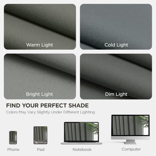 Blackout Curtains 90 Inch Length 2 Panels Set (Sage Green / 52"W x 90"L (Pack of 2))