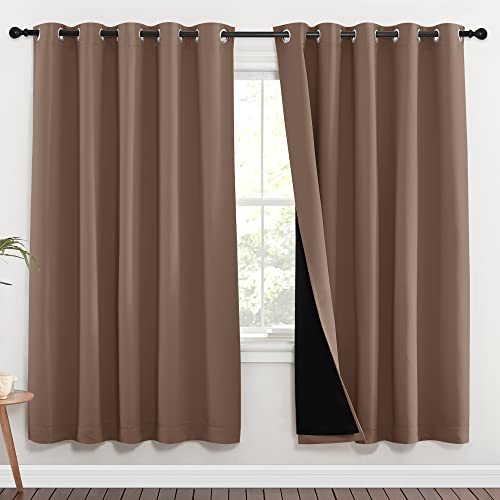 Living Room Completely Shaded Draperies (Cappuccino / 70"W x 72"L (Pack of 2))