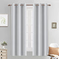 Blackout Curtains 38x63 inch Greyish White Thermal Drapes (Greyish White / 38"W x 63"L (Pack of 2))
