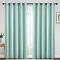 Room Darkening Curtains 70x84 inch Length Aqua (Aqua / 70"W x 84"L (Pack of 2))