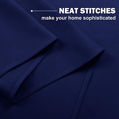 Royal Blue Blackout Kitchen Curtains (Royal Blue / 42"W x 36"L (Pack of 2))