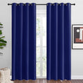 Navy Blue Blackout Curtains 86 inches Length for Living Room (Navy Blue / 55"W x 86"L (Pack of 2))