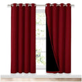 Living Room Completely Shaded Draperies (Burgundy Red / 52"W x 72"L (Pack of 2))