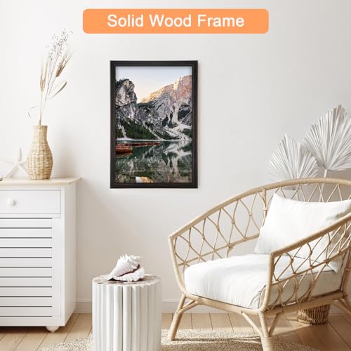 16x24 Wood Frame Black (Black / 16x24)