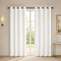 Living Room Curtains 72 Inches Long (Pure White/Tree Branch / 42"W x 72"L (Pack of 2))