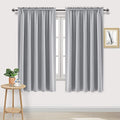 Wide Blackout Curtains for Living Room 60 x 63 Inch Long 2 Panels (Silver Grey / 60"W x 63"L (Pack of 2))