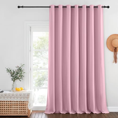 Rouge Pink Blackout Curtains for Bedroom (Rouge Pink / 100"W x 132"L (Pack of 1))