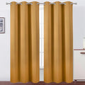 Mustard Yellow Thermal Blackout Curtains (Mustard Yellow / 42"W x 95"L (Pack of 2))