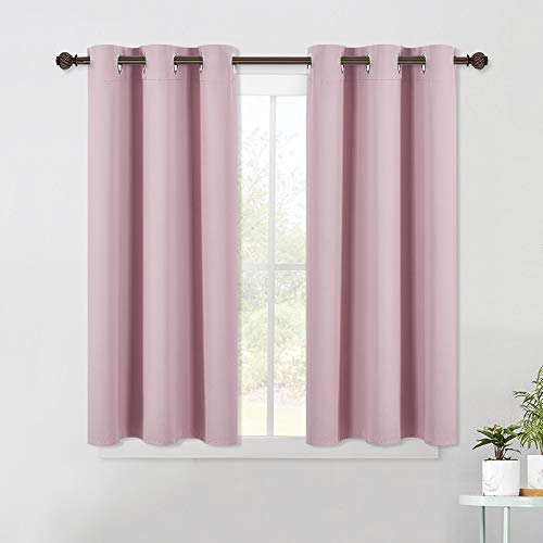Blackout Curtain Panels for Girls Room (Baby Pink / 42"W x 45"L (Pack of 2))