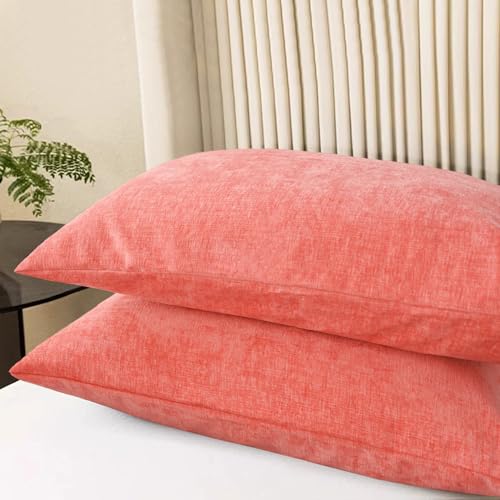 Decorative Throw Pillow Covers 26 X 20 Inches Living Coral (26" x 20" (Pack of 2) / Living Coral)